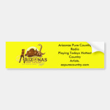 AZ Pure Country Radios New Bumper Sticker