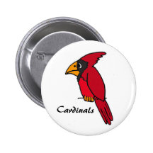 AZ- Red Cardinals Button