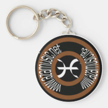 AZA stripe keychain