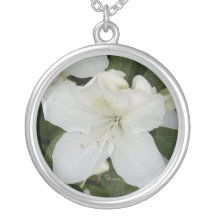 Azalea Bloom On Sterling Silver Necklace
