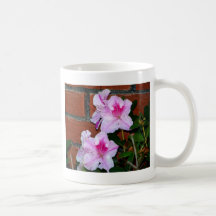 Azalea Blooming By A Brick Wall Coffee Mug
