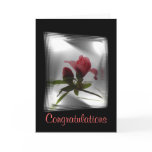 Azalea Bud on blk-customize any occasion Greeting Card