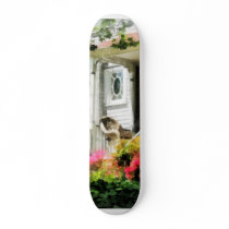 Azaleas by Porch With Wicker Chair Skateboard Deck