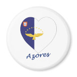 Azores Flag Heart magnets