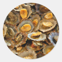 Azores limpets "lapas" round stickers