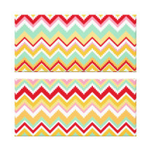 Aztec Andes Tribal Mountains Chevron Fiesta ZigZag Gallery Wrap Canvas