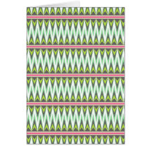 Aztec Andes Tribal Mountains Chevron Zig Zags Card