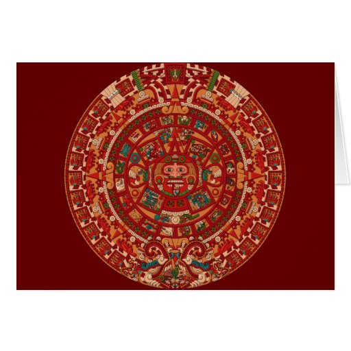 Aztec Calendar 2012 Card