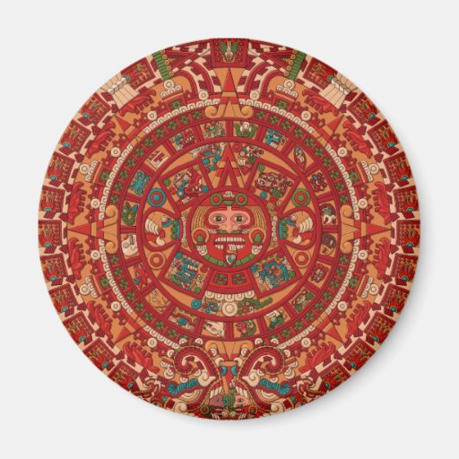 Aztec Calendar 2012 Fridge Magnets