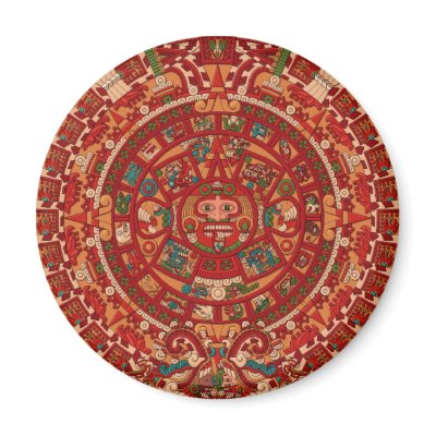 Aztec Calendar 2012 Fridge Magnets by Surreality