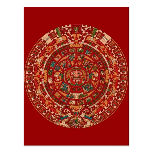 Aztec Calendar 2012 Postcard