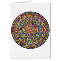 Aztec Calendar Card