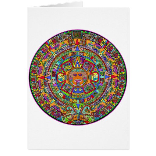 Aztec Calendar Card