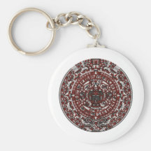 Aztec Calendar Key Chains