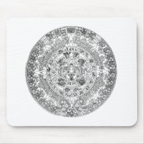 aztec calendar mouse pad