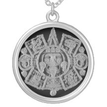 Aztec calendar custom necklace