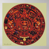Aztec Calendar Print