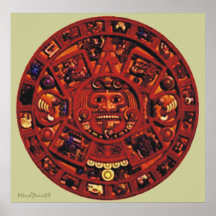 Aztec Calendar Print