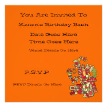 Aztec Design Invitation