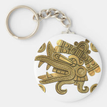 Aztec Gold Ehecatl Keychains