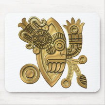 Aztec Gold Knife Blade Mouse Pad