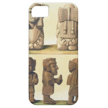 Aztec Idols, Mexico (colour lithograph) iPhone 5 Cover