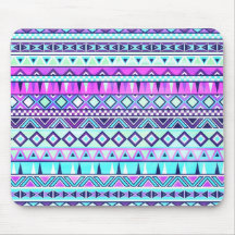Aztec inspired pattern mouse pads