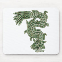 Aztec Jade Serpent Mousepad
