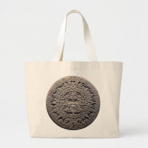 Aztec MAYAN CALENDAR Stone - December 21, 2012 Canvas Bags