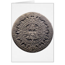 Aztec MAYAN CALENDAR Stone - December 21, 2012 Card