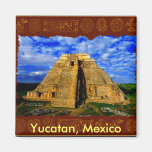 Aztec Mayan Temple Yucatan Mexico Collection Refrigerator Magnets