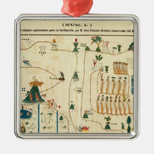 Aztec Mexico Valley 2 Christmas Tree Ornament