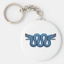 Aztec Mosaic Serpent Key Chain