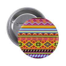 Aztec Pattern Popular Affordable Design Buttons