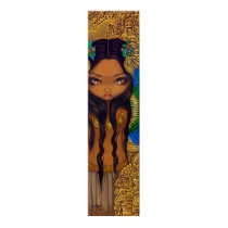 Aztec Princess ART PRINT Mayan Big Eye Art posters