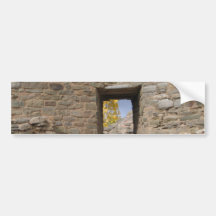 aztec ruin a look at fall through the window bumper stickers