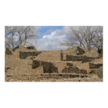 aztec ruins with windows and doorways business cards