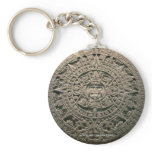 Aztec "Sun calendar," Mexico City Keychains