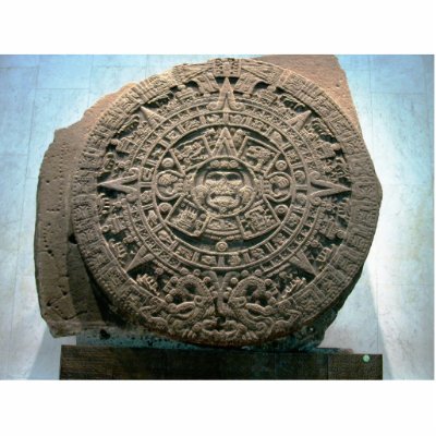 Aztec "Sun calendar," Mexico City Photo Cutout by lshickzazzle