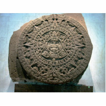 Aztec "Sun calendar," Mexico City Photo Cutout