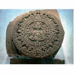 Aztec "Sun calendar," Mexico City photo sculptures