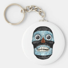 Aztec Tezcatlipoca Mask Keychains