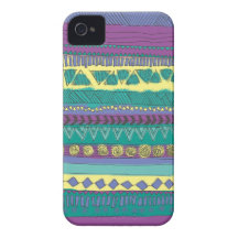 Aztec Tribal Pattern Case-Mate iPhone 4 Cases