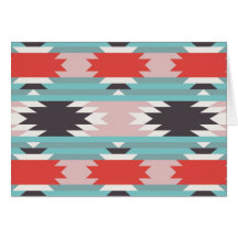 Aztec Tribal Pattern Native American Prints Greeting Card