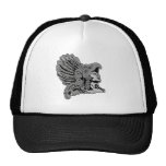 aztec warrior mesh hat