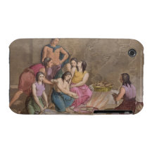 Aztec women making maize bread, Mexico, from 'Le C iPhone 3 Case-Mate Cases