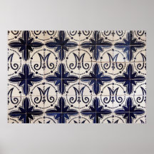 Azulejo portugais vintage posters