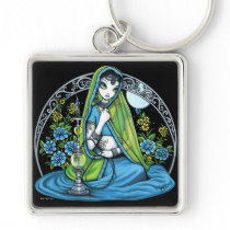 "Azura" Hindi Flower Hookah Princess Fae Keychain