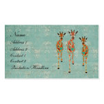 Azure & Amber Giraffes II Business Card/Tags