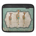 Azure & Amber Giraffes  iPad Sleeve